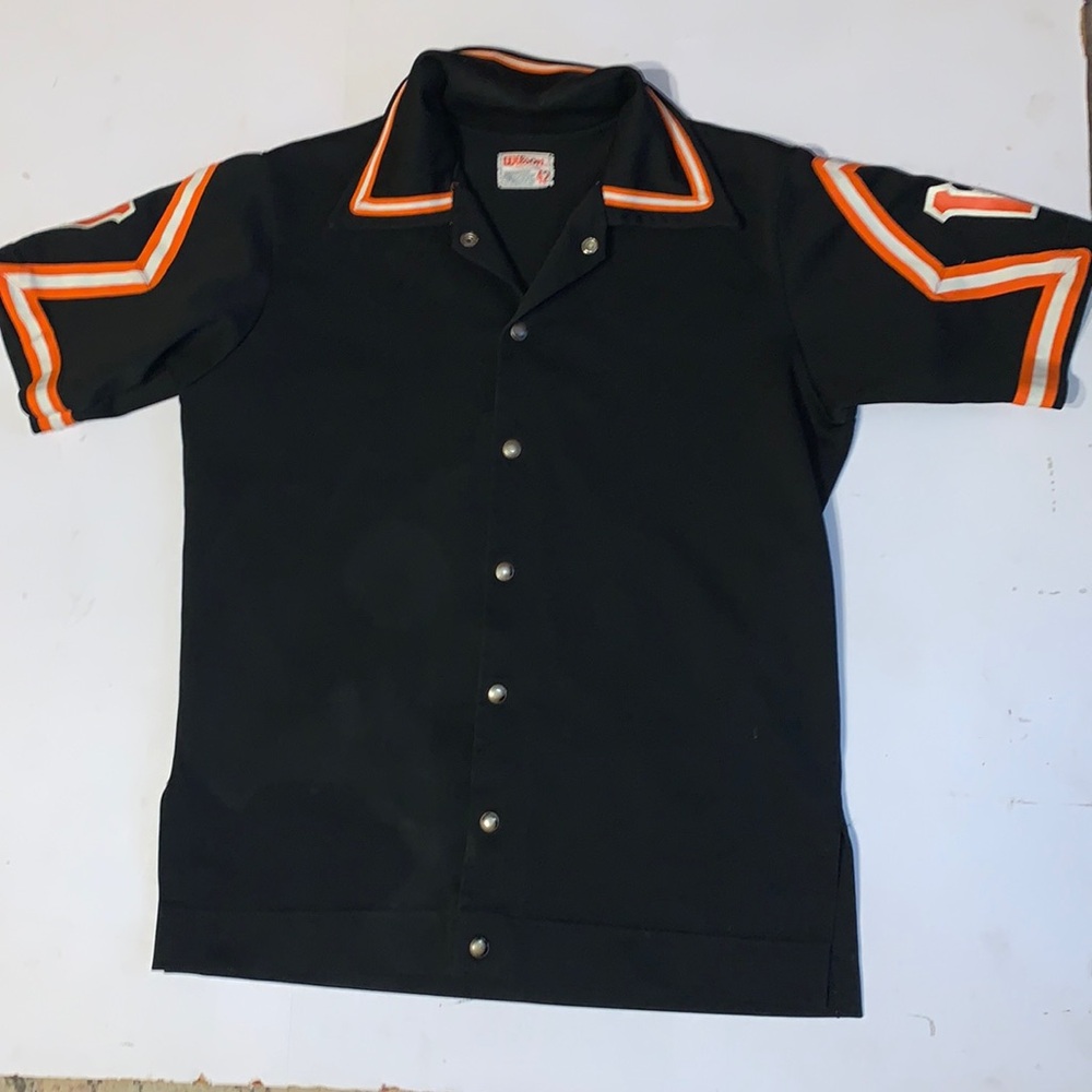 Wilson Valley Baseball Jersey Vintage Snap Closure Size 42